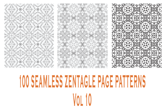100 Seamless Coloring Patterns Vol 10