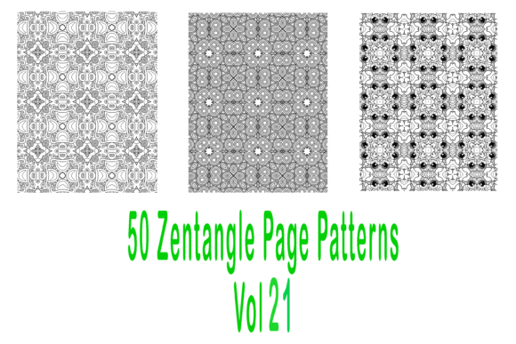 50 Seamless Coloring Patterns Vol 21: A Creative Resource for Adult Coloring Enthusiasts