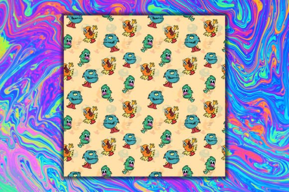 Cute Dragons Clipart Pattern: A Versatile Design for Creative Projects