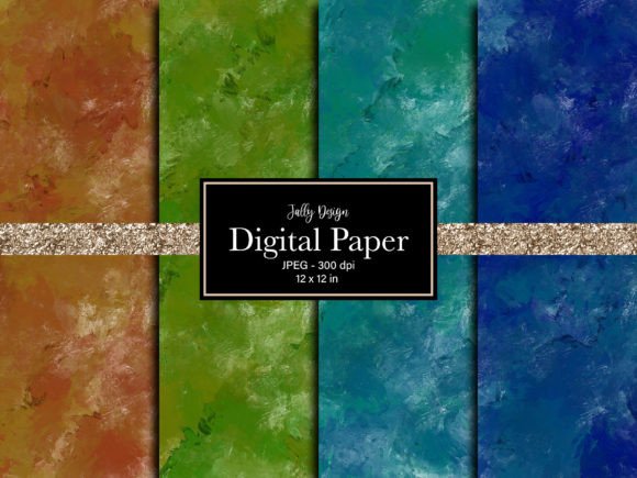 Dark Watercolor Textures Digital Paper