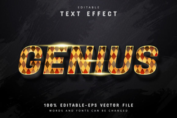 Genius Text Effect with Patterns