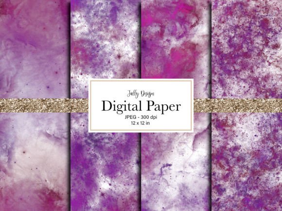 Purple Alcohol Ink Digital Paper