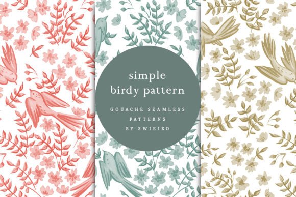 Seamless Birdy Patterns, Tileable: A Versatile Design Resource